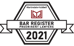 Martindale-Hubbell | Bar Register Preeminent Lawyers 2021